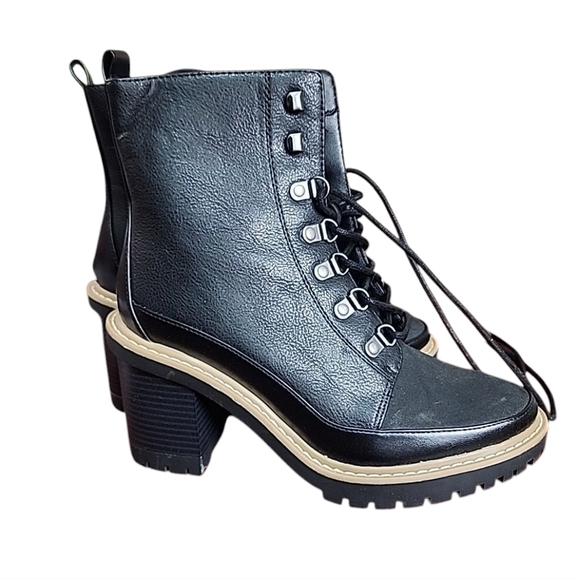 A New Day-Women's Black Tessa 4" heel Ankle boots size 8.5 - Picture 4 of 10